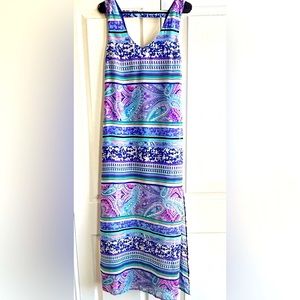Umgee Multicolored Geometric Maxi Dress S